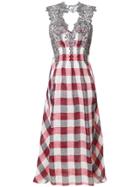 Ermanno Scervino Lace-panelled Dress - Red