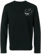 Mcq Alexander Mcqueen Swallow Motif Sweater - Black