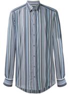 Dolce & Gabbana - Striped Shirt - Men - Cotton - 41, Blue, Cotton