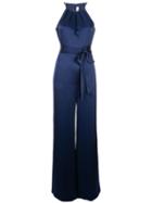Diane Von Furstenberg Sleeveless Flared Jumpsuit - Blue