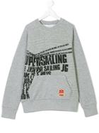 John Galliano Kids Marl Printed Sweatshirt - Grey