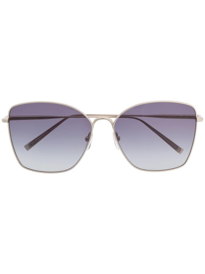 Longchamp Oversized Tinted Sunglasses - Metallic