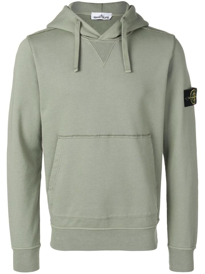 Stone Island Long Sleeve Hoodie - Green