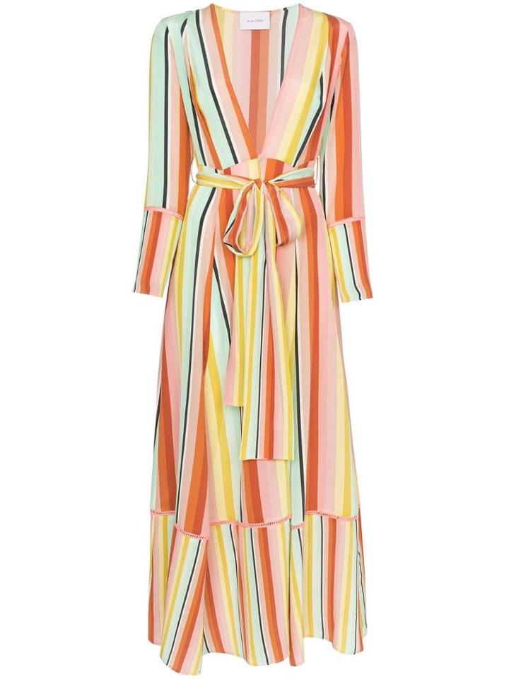 We Are Leone Desert Contrast Stripe Dress - Yellow
