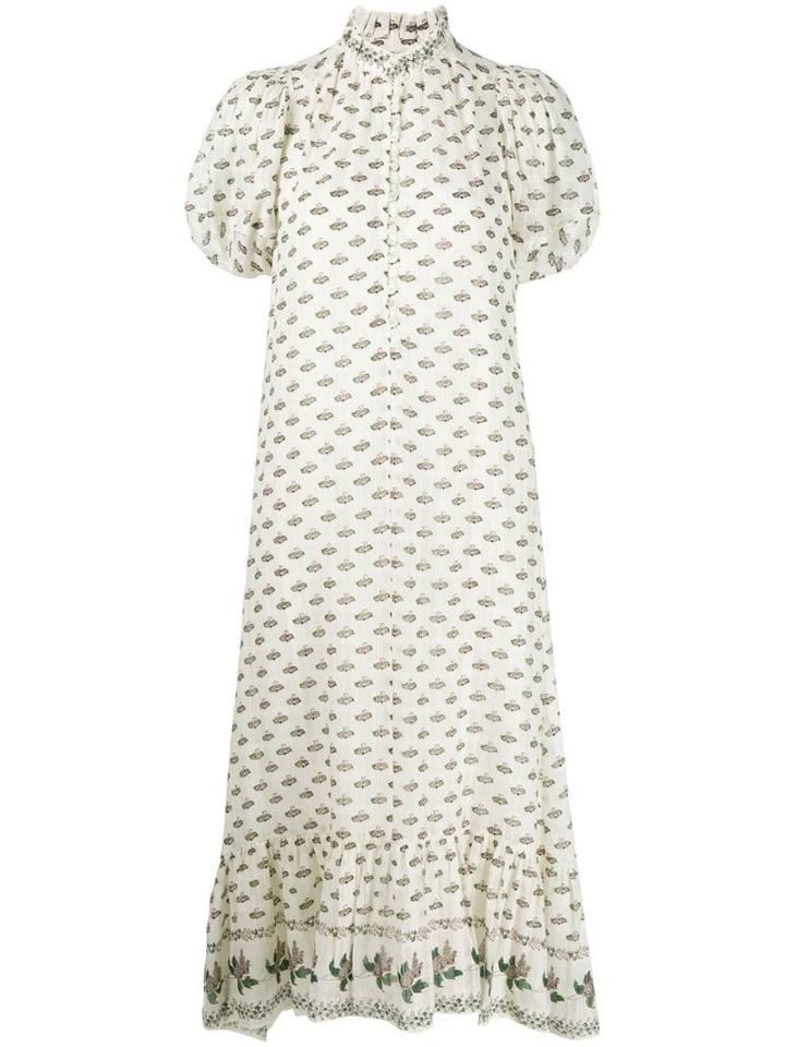 Masscob Floral Print Day Dress - White