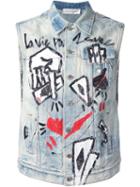 Faith Connexion Sleeveless Denim Jacket