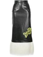 G.v.g.v. Faux Leather Midi Skirt - Black