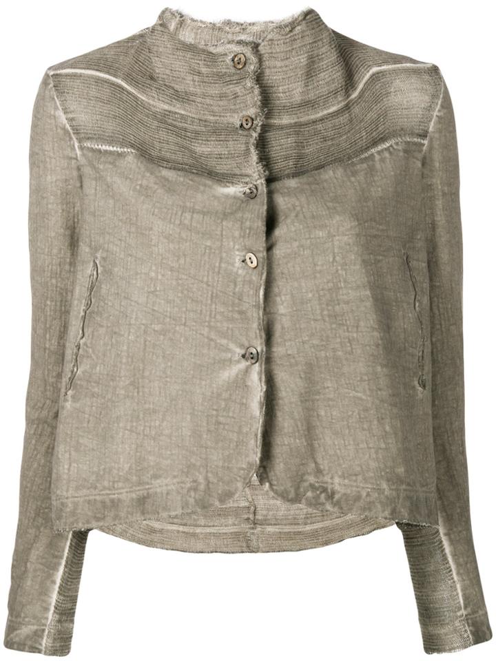 Transit Raw Edge Fitted Jacket - Nude & Neutrals