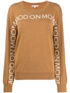 Patrizia Pepe Mood On Moon Intarsia Jumper - Brown