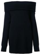 T By Alexander Wang Off-shoulder Jumper, Women's, Size: Small, Black, Cashmere/wool