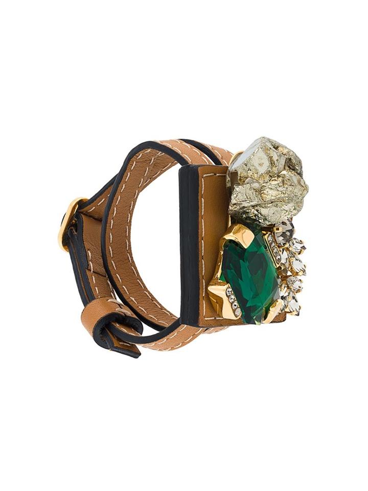 Marni Strass Bracelet, Women's, Brown