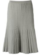 Egrey Knitted Midi Skirt, Women's, Size: Medium, Green, Viscose