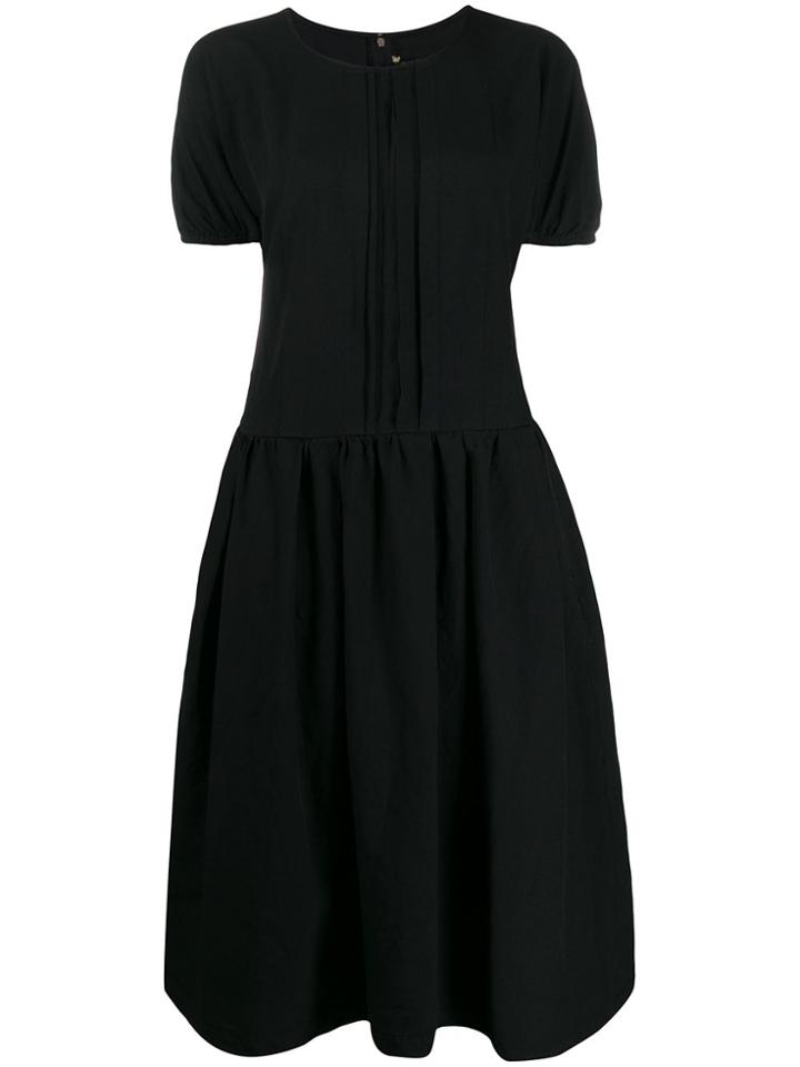 Comme Des Garçons Comme Des Garçons Pleat Shift Dress - Black
