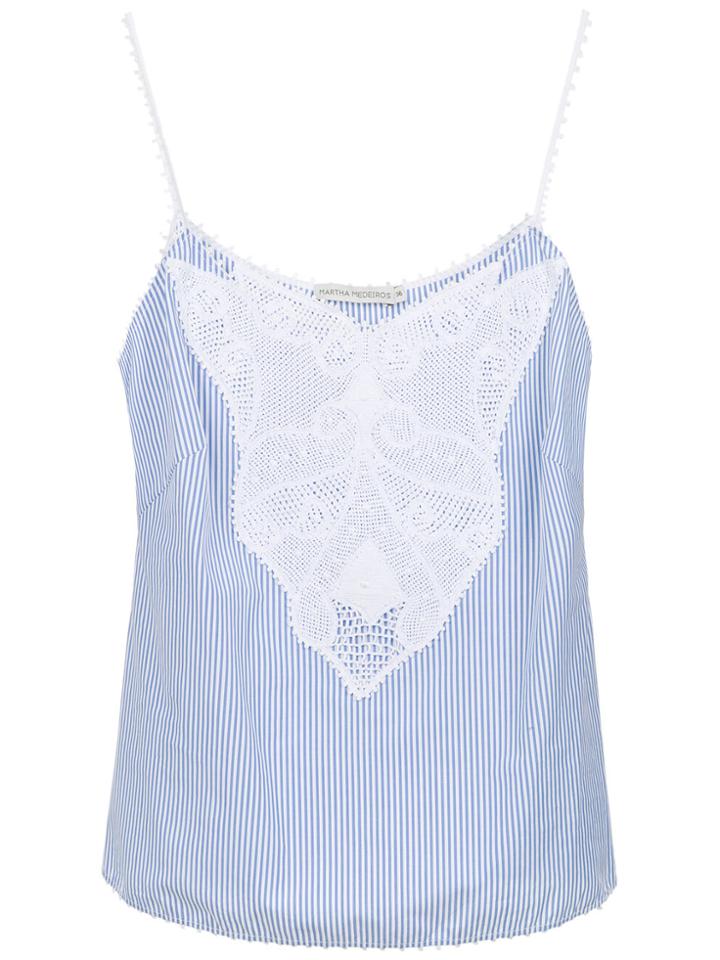 Martha Medeiros Striped Blouse - Blue