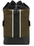 Bottega Veneta Stripe Detail Drawstring Backpack - Green
