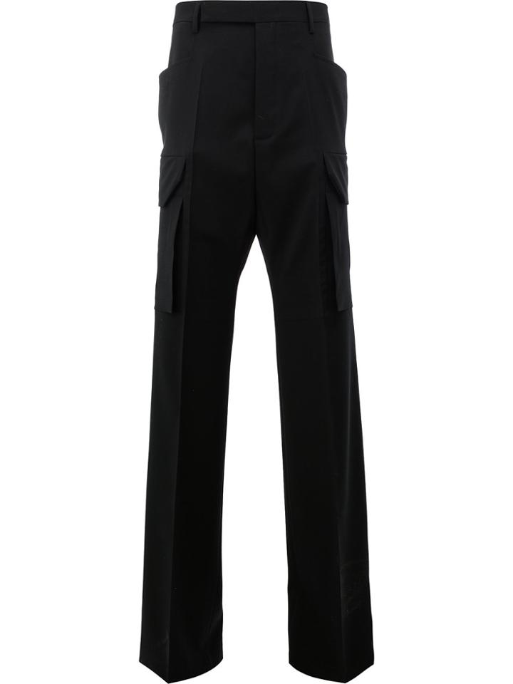 Rick Owens Wide Leg Pocket Trousers - Black