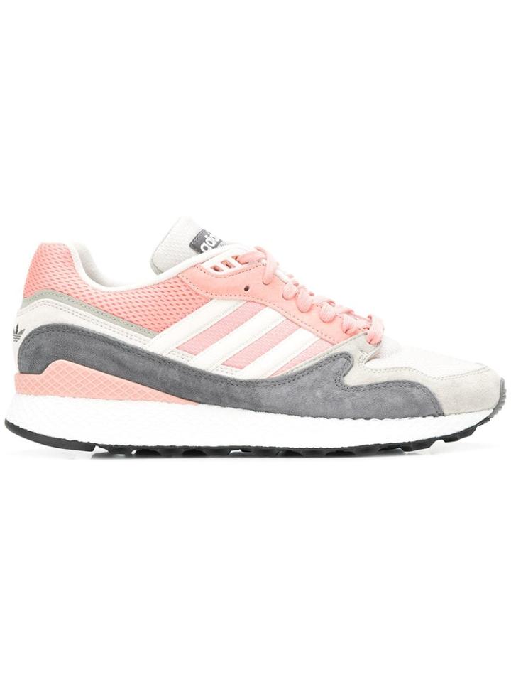 Adidas Striped Pattern Sneakers - Pink & Purple