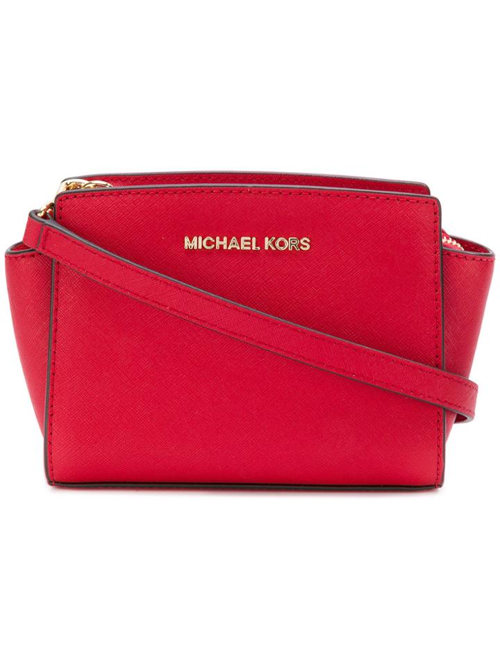 Michael Michael Kors Logo Cross Body Bag - Red
