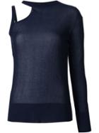 Cédric Charlier Asymmetric Sleeve Jumper