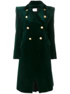 Pierre Balmain Mid-length Double Breasted Coat - Green