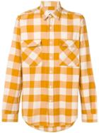 President's Vespa Checked Shirt - Yellow & Orange