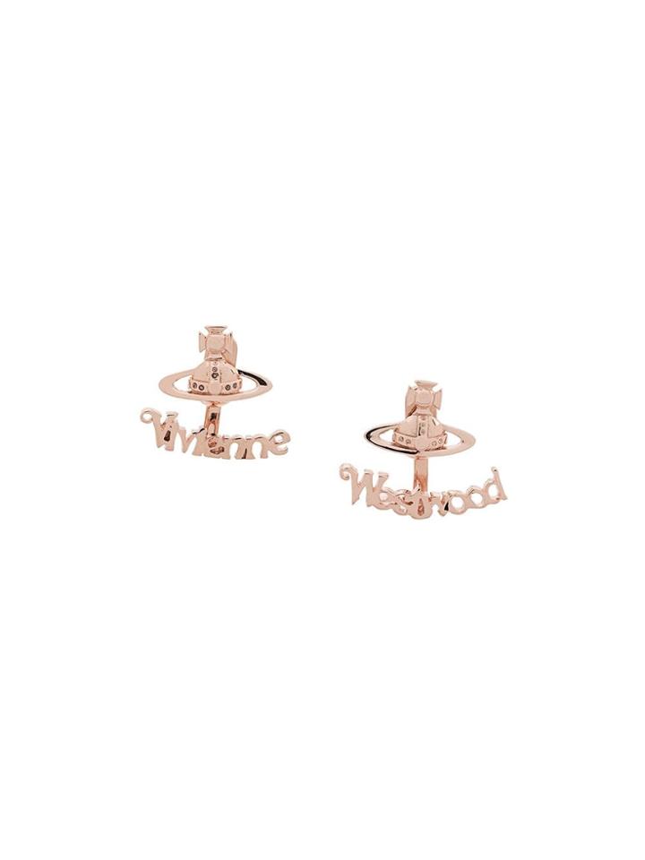 Vivienne Westwood Toni Logo Earrings - Gold