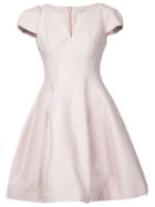 Halston Heritage Ruffled Flared Short Dress