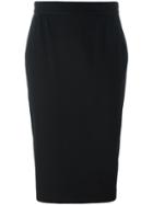 Versace Vintage Fitted Over-the-knee Skirt - Black