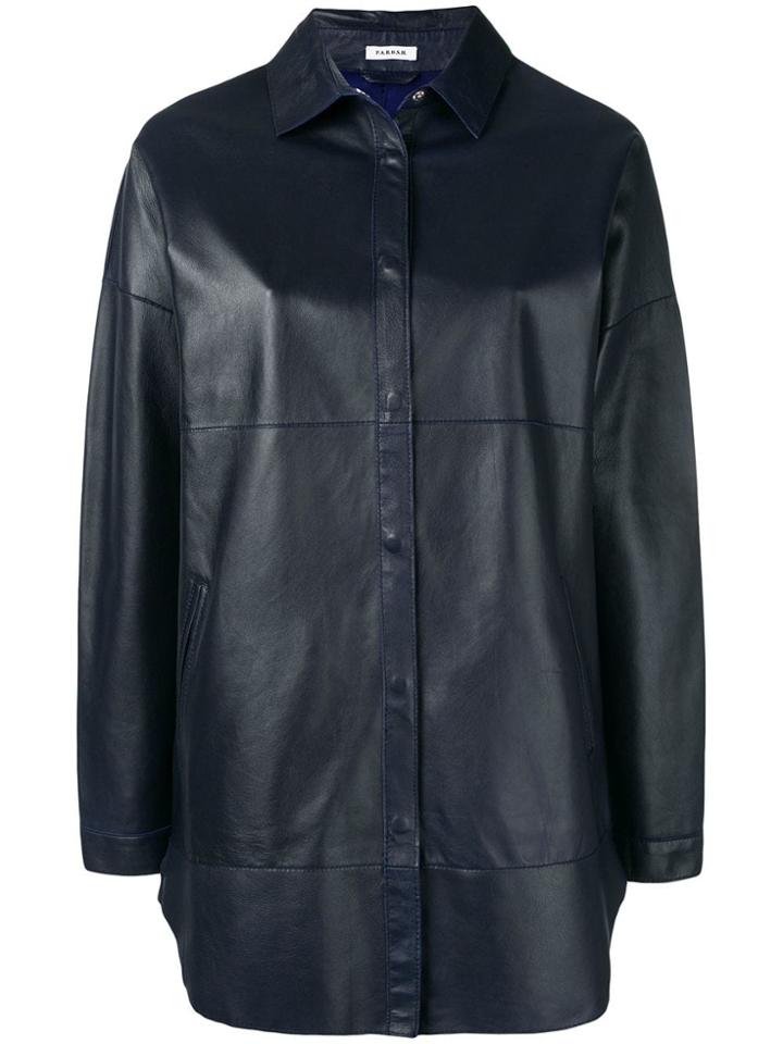 P.a.r.o.s.h. Boxy Shirt Jacket - Blue