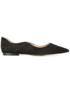 Sam Edelman Pointed Toe Ballerina Shoes - Black