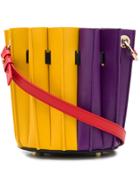 Sara Battaglia Bicolour Bucket Tote - Yellow