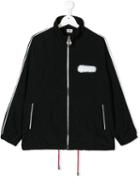 Gcds Kids Teen Logo Zipped Jacket - Black
