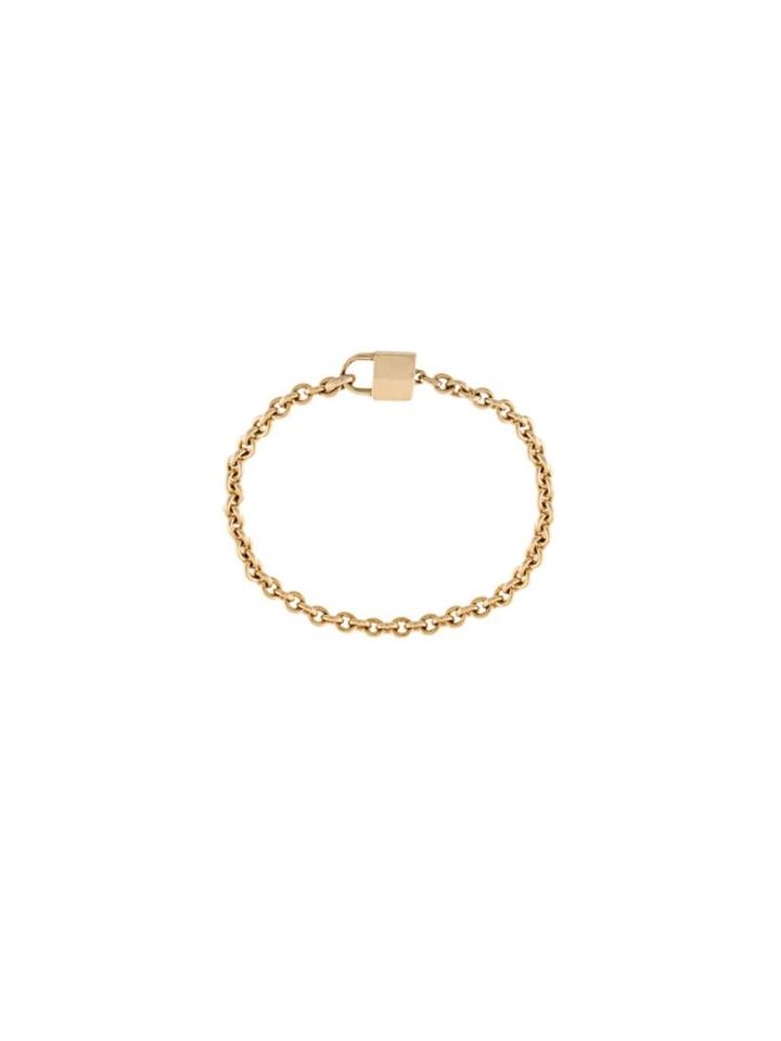 Lauren Klassen Tiny Padlock Chain Ring