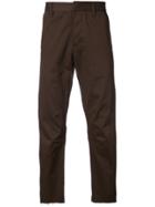 Siki Im Cropped Raw Edge Chinos - Brown