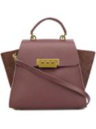 Zac Zac Posen Eartha Iconic Top Handle Tote, Women's, Red, Calf Leather