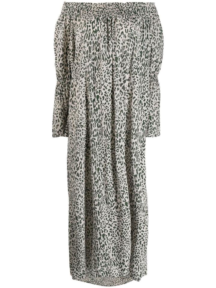 Baum Und Pferdgarten Amalie Paw Printed Maxi Dress - Green