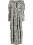 Baum Und Pferdgarten Amalie Paw Printed Maxi Dress - Green