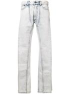 Y / Project Asymmetric Leg Jeans - Blue
