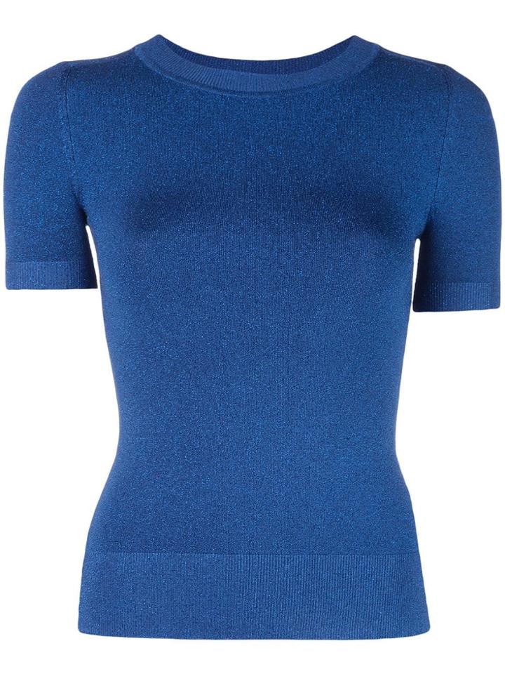 Joostricot Lurex Knitted Top - Blue