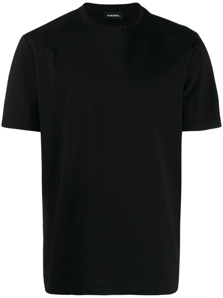 Diesel Plain Crew Neck T-shirt - Black