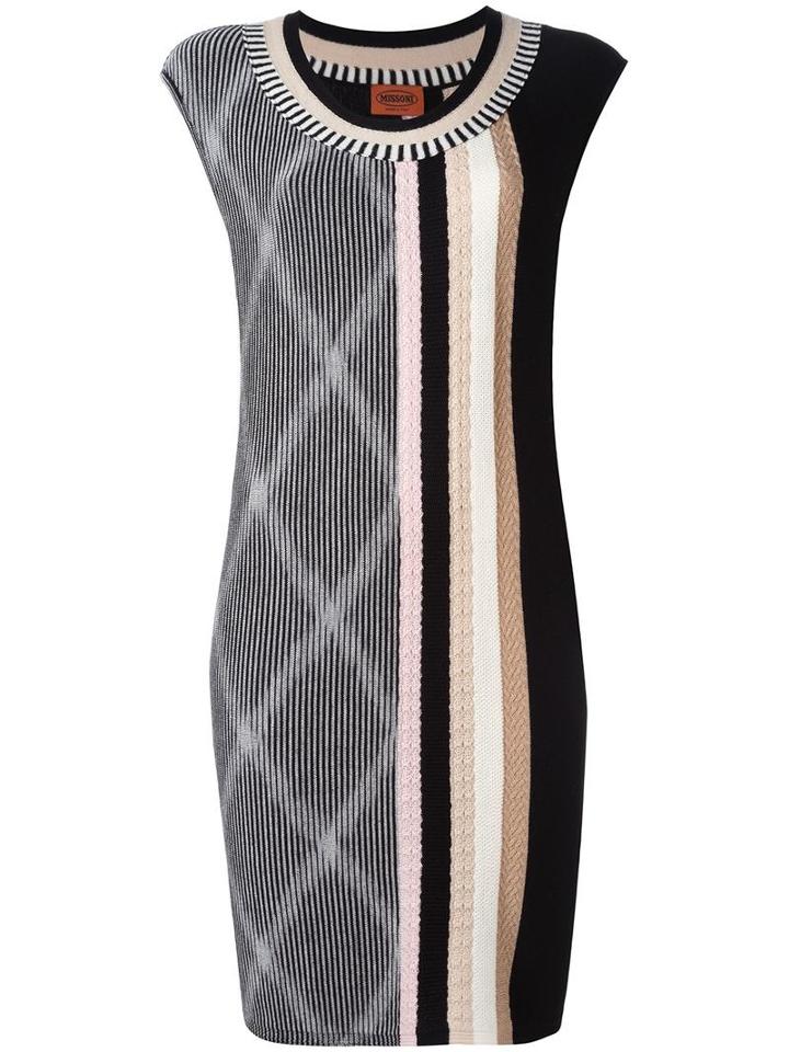 Missoni Sleeveless Knitted Dress, Women's, Size: 44, Black, Nylon/wool