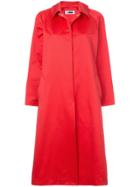 H Beauty & Youth Long Buttoned Coat - Red