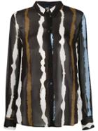 Cavalli Class Striped Shirt - Black