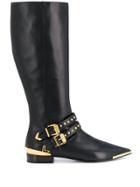 Versace Aurene Knee-high Boots - Black