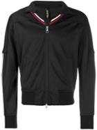Neil Barrett Stripe Zip Front Jacket - Black
