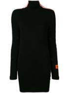 Heron Preston Knit Ripped Turtleneck Dress - Black