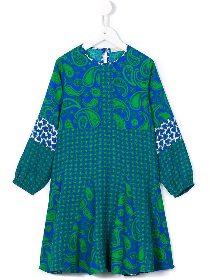 Stella Mccartney Kids 'ellie' Paisley Dress, Girl's, Size: 6 Yrs, Blue