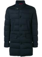 Fay Buttoned Padded Jacket - Blue
