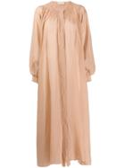 Maison Flaneur Button Poplin Dress - Neutrals