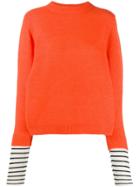Essentiel Antwerp Double-lined Sleeves Jumper - Orange